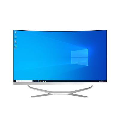 China For Business 27inch Curved Screen All In One PC i7 16GB RAM 512GB SSD Support Speaker And Customized Logo On Computer 3 Years Warranty for sale