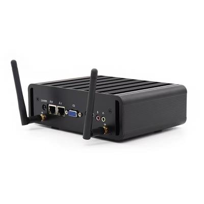 China For LAN 4GB 8GB 16GB RAM Gigabit i5 4th Generation Fanless System Business PC WANLAN 2 Mini NIC Dual SSD DIS 128GB 256GB 512GB for sale