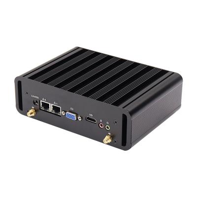 China For Mini Business PC i3 ​​4th Gen 2 top quality fanless WANLAN network cards support dual memory slot up to 16GB RAM Gigabit LAN 1GB for sale