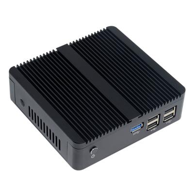 China For Business Dual Lan Aluminum Alloy Case Mini PC Fanless Mini Pc Core Fanless Compact for sale