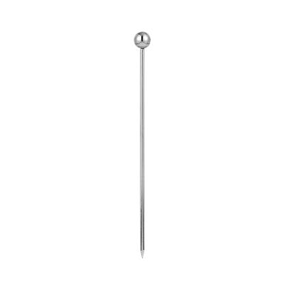 China Reuseable Stainless Steel Cocktail Pick Fruit Needle Bar Tools Bar Supplies Sustainable Cocktail for sale