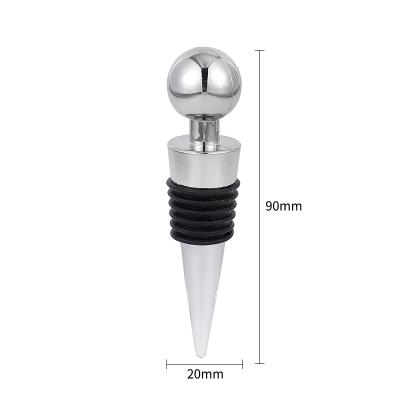 China Sustainable High Quality Custom Metal Wine Stopper Stainless Steel Cocktail Stopper for sale