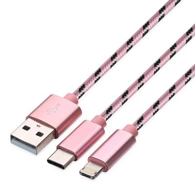 China Smartphone All In One Charging Cable Lightning And Micro Integrated Connector for sale