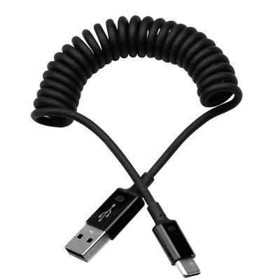 China Flexible Spring Male Usb Type A To Type C Cable With USB2.0 Standard for sale