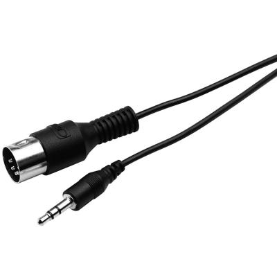 China 5P Male 3.5mm Dc Power Splitter Cable Customized Length With Black Color for sale