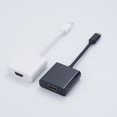 China Black White Gold Color Usb Type C To Hdmi Adapter Support 3840*2160 30HZ/ 60HZ for sale