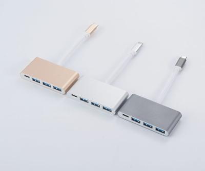 China TYPE-C TO USB3.0*3 and PD HUB Type C Adapter Converter for sale