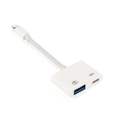 China Fast Lightning Adapter Converter , Lightning To USB 3.0 And Camera Reader for sale