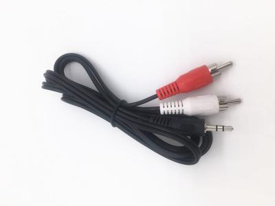 Chine 3.5mm au câble visuel audio d'adaptateur de 2 RCA rouge et avec la connectivité facile de couleur à vendre