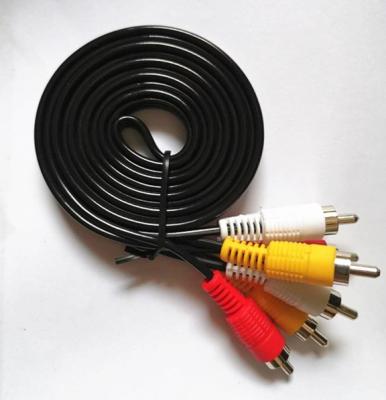 Chine 3 RCA corrosion de connexion sans heurt plaquée par or visuel audio de câble de 3 RCA à l'anti à vendre