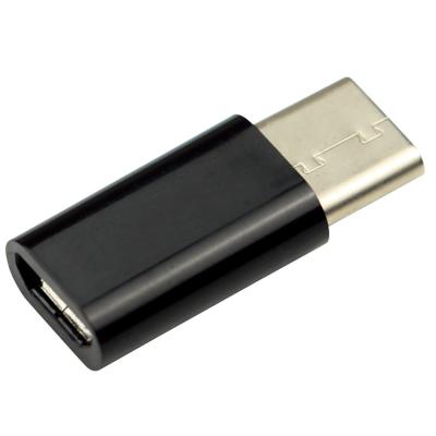 China Usb Micro 5pin Female / Jack Interface To Type C Adapter Black Color for sale