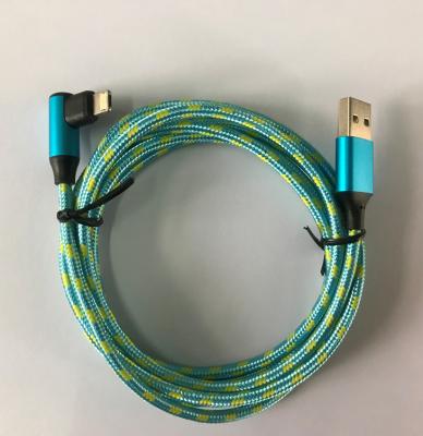 China two colors nylon braids 90 Degree plug  USB To Multi Function Connector for sale