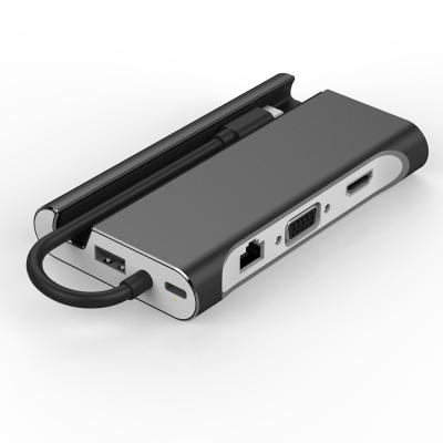 China USB type C hub , HDMI Adapter Aluminium shell Housing, USB 3.0, VGA, RJ45 zu verkaufen