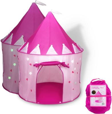 China Plastic Princess Castle Playground Tent with Glow in the Dark Stars for sale