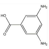 China Zure C7H8N2O2 Zuiverheid 99 van Cas Number 535-87-5 3 5-Diaminobenzoic Te koop