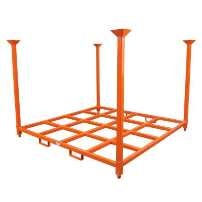 China Manufacturer Wholesale Powder Coated Durable Steel Q235 203*203cm Truck Tire Stacking Rack Otr Tire Storage Racks for sale