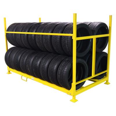 China Durable Manufacturer Wholesale Passenger Suv Truck Tire Rack Warehouse Stacking Passenger Rack for sale