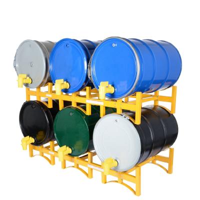 China Material Handling Competitive Price Durable Metal Drum Racks Accommodate 55 Gallon Drums Drum Handling for sale