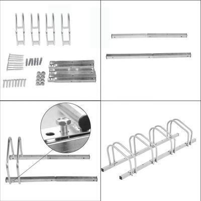 China Housewares 4 Bicycle Floor Parking Storage Rack Adjustable Bike Rack Garage 47