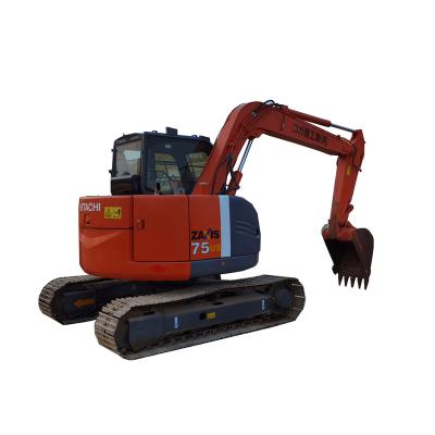 China Dig/grab/crush Mini used excavator sold at a low price construction machinery used excavator ZX75US with various accessories for sale