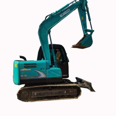 China Building\Construction\Earth Digging Very good condition used excavators second hand excavator Kobelco sk75 for mining industry for sale