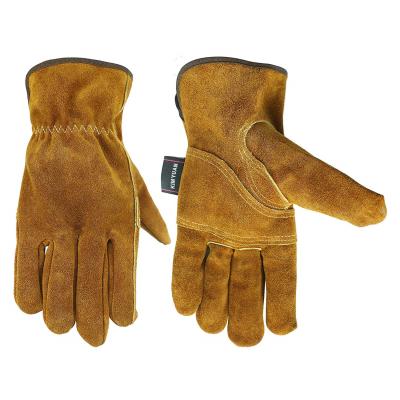 China Selling waterproof like hot cakes winter work waterproof non-slip and wear-resistant cotton cowhide gloves for sale