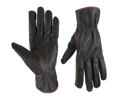 China Warm Sale Winter Cowhide Non-slip Wear Resistant Warm Working Gloves for sale