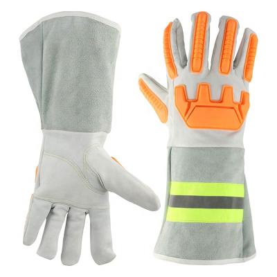 China Extreme Heat Resistant Extreme Heat Resistant Leather Gloves with Kevlar Stitching for Welding/Oven/Grill/BBQ for sale