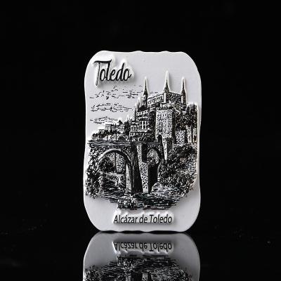 China Toledo Tourist Attractions Landmark Stick Fridge Magnet Resin Durable Hot-selling Magnetic Fridge Magnet Customized for sale