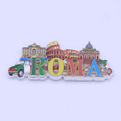 China Wholesale Cheap Durable Leaning Tower of Pisa Fridge Magnets Landscape Cartoon Promotional Fridge Magnets for sale