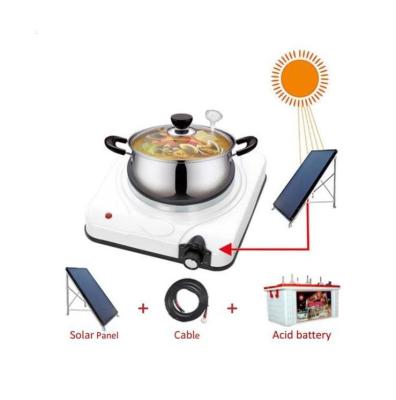 China High Power Full Sets Outdoor Solar Cooker DC Solar Induction Cooker (Solar Plate and Cooker Battery) for sale