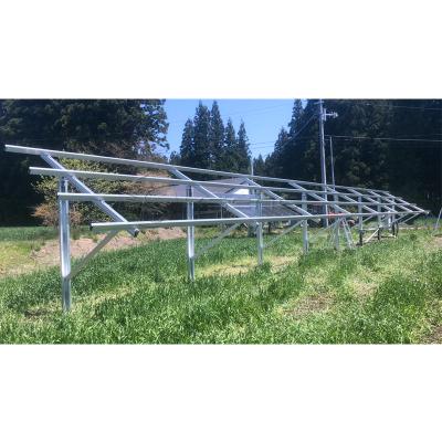 China Easy Install Single Pile Solar Ground Mount Structure Solar Ground Mounting System For Sale for sale