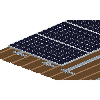 China Frameless Solar System or Aluminum Structure Tin Roof Bracket Solar Panel Roof Bracket Frame for Metal Roof for sale