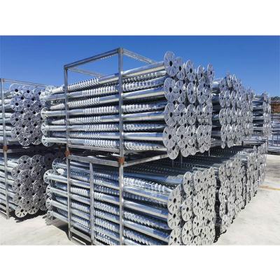 China Solar Ground Mounting System Ground Mounting Solar Component Screw , Ground Screw Anchor Pile Price for sale