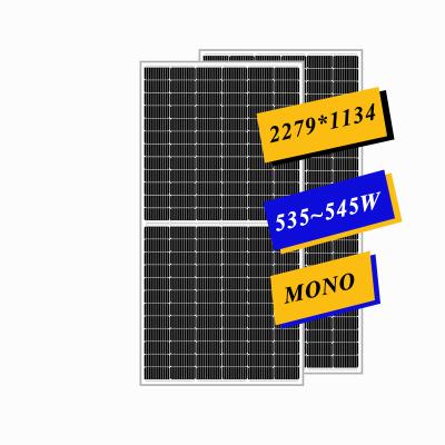 China Solar Power System 535W540W545W Monocrystalline Half-Cell Solar Panels PERC Pv Module 10BB for sale