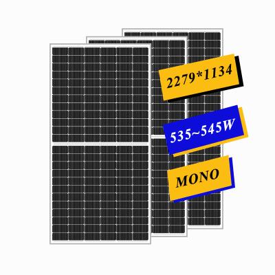 China Solar Power System Solar Panels 535W 10BB PERC Solar Panel Mono For Solar Power System for sale