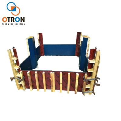 China Easily Assembled Circular Wall Construction Formwork Wooden Plywood Curve Formwork for sale