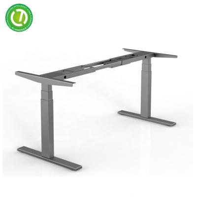 China (height) electric height adjustable desk double motor adjustable desk with table desk for home for sale