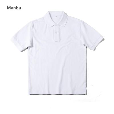 China Wholesale White 100% Vintage Polo Collar T-shirt Men's Vintage Polo 3xl T-shirt Anti-pilling Single Stock Cotton for sale