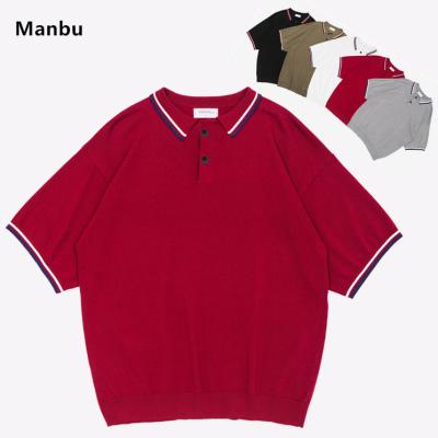 China Anti-pilling wholesale rugby striped polo shirt no label clothing many colors for man for sale