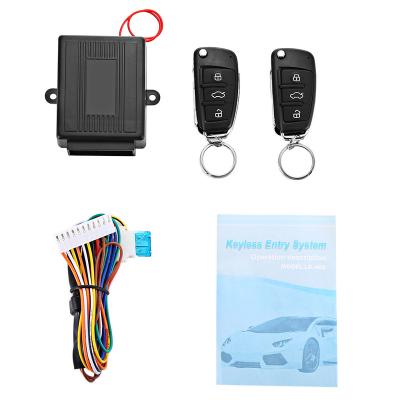 China lanbo quality universal keyless entry system door lock auto central metal flip key for 12v cars lb-402 for sale