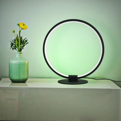 China Modern Nordic Luxury Living Room RGB LED Bedside Table Lamp Night Light for sale