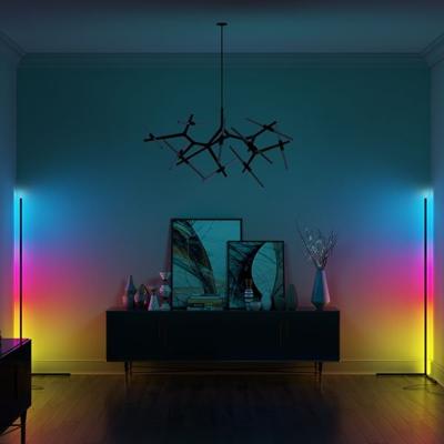 China USA Modern Floor Lamp Bedroom RGB Colorful Floor Lamp Modern Led Floor Corner Light for sale