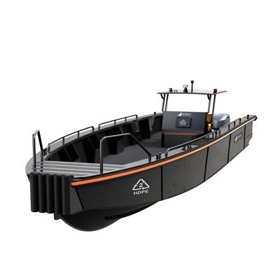 China Gasoline Boat Design Zero-corrosion Latest PE Boat 100% HDPE Fishing Boat Recyclable Luxury Yacht for sale