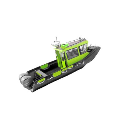 China Sleek And Fast Sophisticated Tech Fishing Plastic Aluminum Pe Boat Workboat for sale