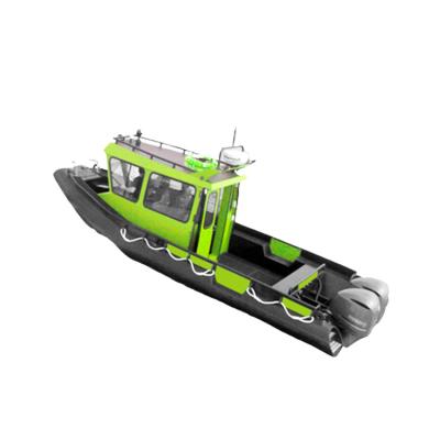 China Smooth And Fast Hot Sale Rescue Pe Plastic HDPE Fishing Boat Workboat for sale