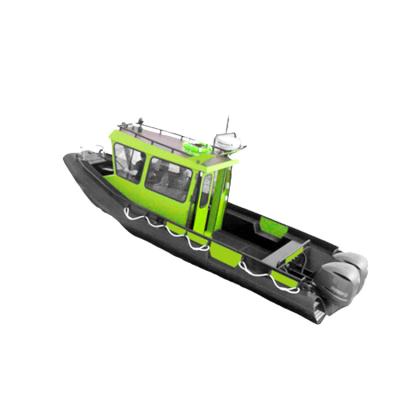 China Mounded Smooth and Fast PE Yacht Fiberglass Speedboat Plastic Craft Fishing Workboat for sale