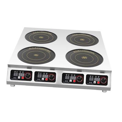 China Fried 5 Years Manufacturer Direct CE Warranty 3500W Savings In China Commercial 4 Burner Induction Cooker Manufacturer for sale