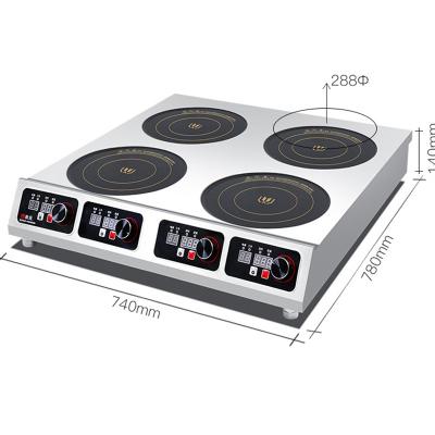 China Fried 5 Year Manufacturer Warranty CE 3500W Direct Hob 4 Burner Pot Commercial Individual Hot Induction Cooker for sale