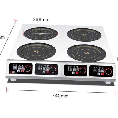 China Commercial Fried Kitchen Used 110V 220V Electromagnetic Induction Cooker Cooktop Silver Gray OEM Electric Steel for sale